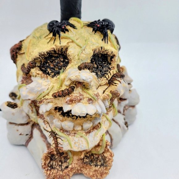 Vtg Puleo Tree Co Halloween Haunted Tree And Skull W/ Bugs Fiber Optic Electric - Picture 3 of 13